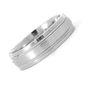 Men's Silver Wedding Band